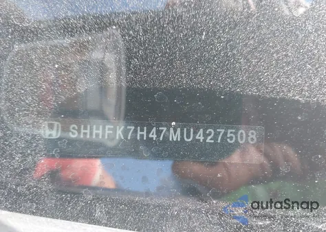 2021 Honda Civic Sport z USA, uszkodzony, nr VIN SHHFK7H47MU427508